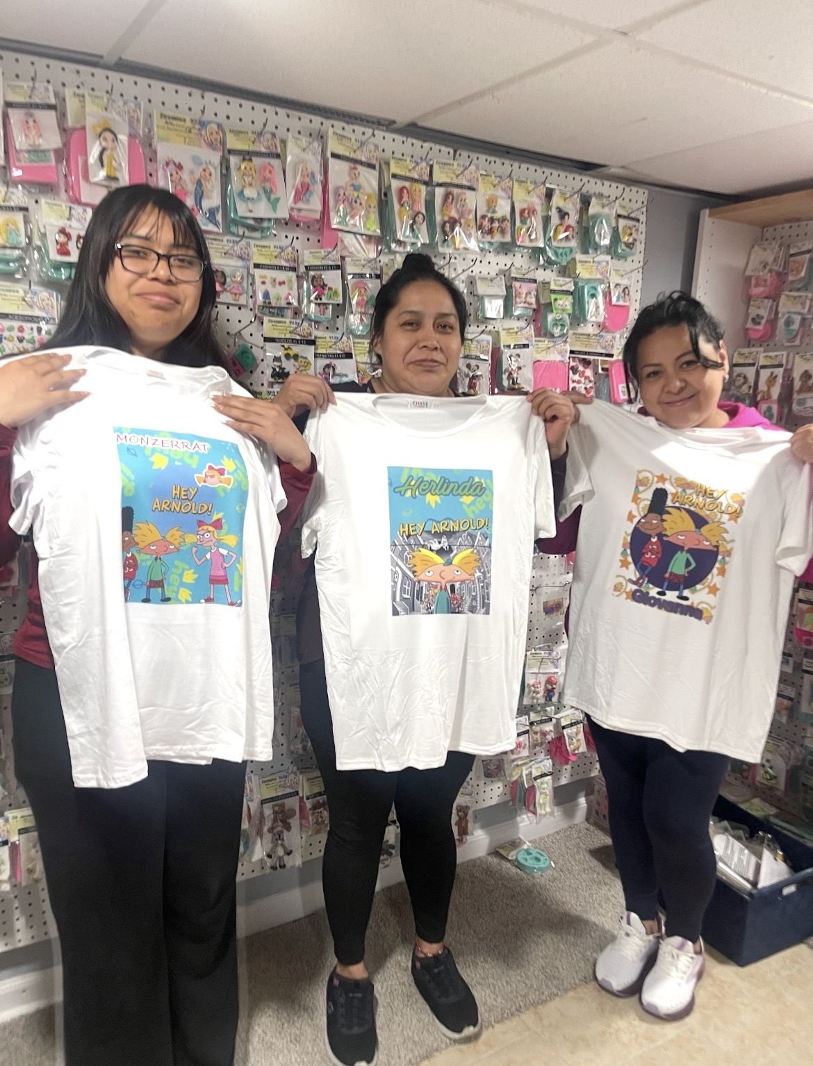 Playeras personalizadas en clase